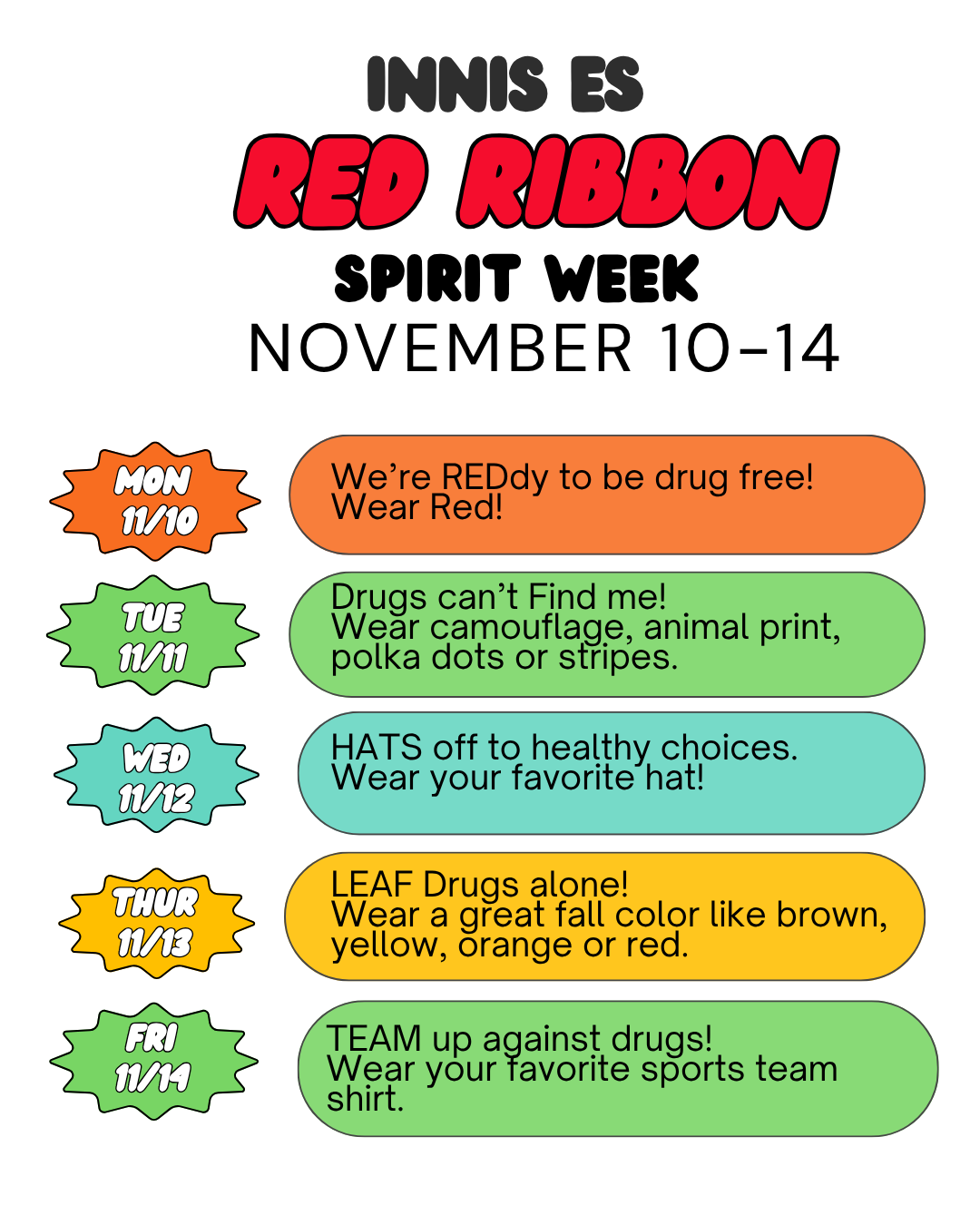 Red Ribbon Week Flyer
